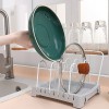 Household Pot Lid Storage Rack Cooking Dish Pan Cover Holder Pack Of 02