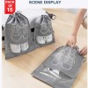 Shoes Drawstring Storage Bag Non-Woven Travel Portable Bag Pack Of 15