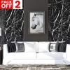 Black Marble Self Adhesive Wallpaper Pack Of 02