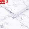 White Marble Self Adhesive Wallpaper Pack Of 02