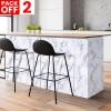 White Marble Self Adhesive Wallpaper Pack Of 02