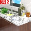 Grey Marble Self Adhesive Wallpaper Pack Of 02