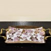 Printed Serving Tray Golden