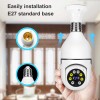 Mini HD Bulb Camera With 360 Degree PTZ Function