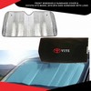 Front Windshield Sunshade Cover &  Toyota Vitz Model 2010-2014 Side Sunshade With Logo Pack Of 02