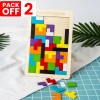 Wooden Tetris Tangram Puzzle Pack of 2