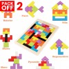 Wooden Tetris Tangram Puzzle Pack of 2