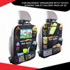 Car Backseat Organizer With Touch Screen Tablet Holder Pack Of 02