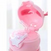 Adorable Children's Antler Water Cup with Straw and Anti-Fall Strap