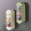 5 Tier Wall Mounted Seasoning Box for Organized Kitchen Storage
