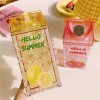 Hello Summer Straw Fashion Ice Fruit Water Bottle