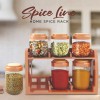Spice Rack With 6 Airtight Jars