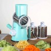 3 Blade Rotary Cheese Vegetable Slicer Effortless Food Preparation