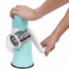 3 Blade Rotary Cheese Vegetable Slicer Effortless Food Preparation