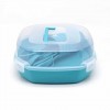 Camping Mess Kit 4 Person Dinnerware Set with Portable Box