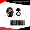 Carbon Fiber Toyota Logo Engine Start Stop Button Cover