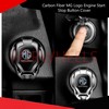 Carbon Fiber MG Logo Engine Start Stop Button Cover