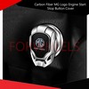 Carbon Fiber MG Logo Engine Start Stop Button Cover