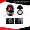 Carbon Fiber Honda Logo Engine Start Stop Button Cover