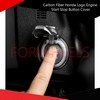 Carbon Fiber Honda Logo Engine Start Stop Button Cover