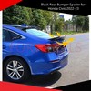Glossy Black Rear Bumper Spoiler for Honda Civic 2022-23 Enhanced Style & Performance