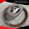 Wooden Stitching Steering Cover Premium Quality & Style