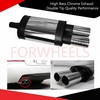 High Bass Chrome Exhaust Double Tip Quality Performance Upgrade
