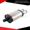 High Bass Chrome Exhaust Double Tip Quality Performance Upgrade