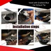 Vezel with Gradient Blue Car Exhaust Tip Premium Quality Enhancement