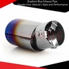 Gradient Blue Exhaust Pipe Elevate Your Vehicle's Style and Performance