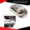 Universal Stainless Steel Car Rear Round Exhaust Tail Muffler