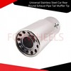 Universal Stainless Steel Car Rear Round Exhaust Pipe Tail Muffler Tip