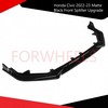 Honda Civic 2022-23 Matte Black Front Splitter Upgrade