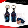 Premium Toyota Logo Display Keychain with Built-in Lighter and Compass