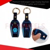 Premium Volkswagen Logo Display Keychain with Built-in Lighter and Compass