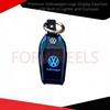 Premium Volkswagen Logo Display Keychain with Built-in Lighter and Compass