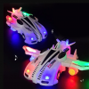 360 Degree Rotating Electric Airplane Toy with Lights Mini Car for Endless Fun
