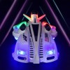 360 Degree Rotating Electric Airplane Toy with Lights Mini Car for Endless Fun
