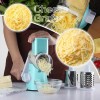 3 Blade Rotary Cheese Vegetable Slicer Effortless Food Preparation
