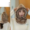 Detachable Face Shield Hooded Scarf Stylish and Protective Outdoor Wear