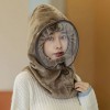 Detachable Face Shield Hooded Scarf Stylish and Protective Outdoor Wear