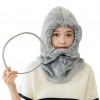 Detachable Face Shield Hooded Scarf Stylish and Protective Outdoor Wear