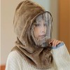 Detachable Face Shield Hooded Scarf Stylish and Protective Outdoor Wear