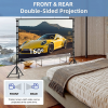 Projector Screen 150 Inch Tripod Double Stand 8x10 Feet 4:3mw
