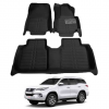 Enhance Your Toyota Fortuner with Premium Black 5D Floor Mats - Durable and Stylish!