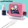 Roller Practice Number Stamp Subtraction Tool - Educational Math Aid