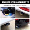 Gradient Blue Car Exhaust Pipe