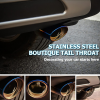 Gradient Blue Car Exhaust Pipe
