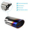 Gradient Blue Car Exhaust Pipe