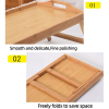 Portable Bamboo Wood Bed Tray | Home Accessories | Shopright.pk